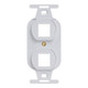 Electrical Insert with 2 Ports for EZ®/HD Style - White IC107DPIWH Electrical Insert with 2 Ports for EZ®/HD Style - White IC107DPIWH